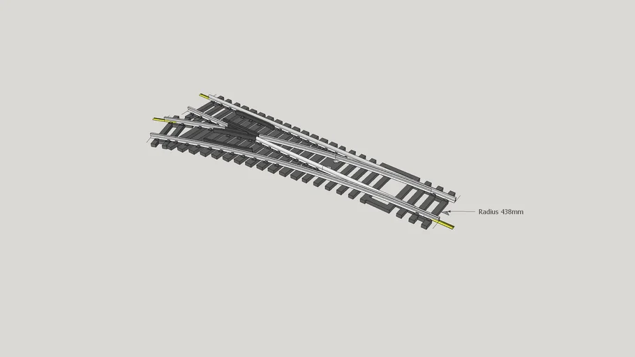 HORNBY 00 R612/R8072 Left Hand Points