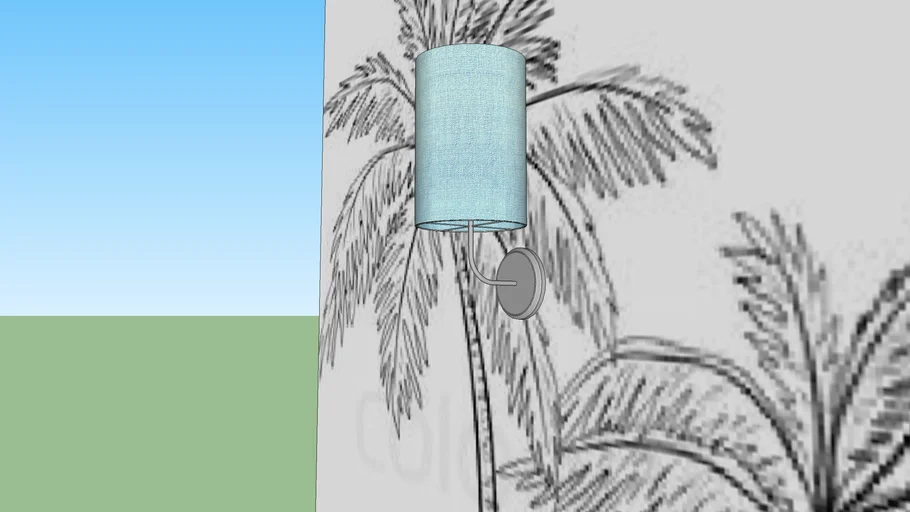 Wall Lamp Craftter Textured Sky Blue Round