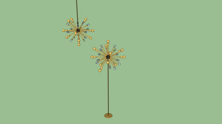 MO8617 e MO8618 Lustre e Luminaria Planeta