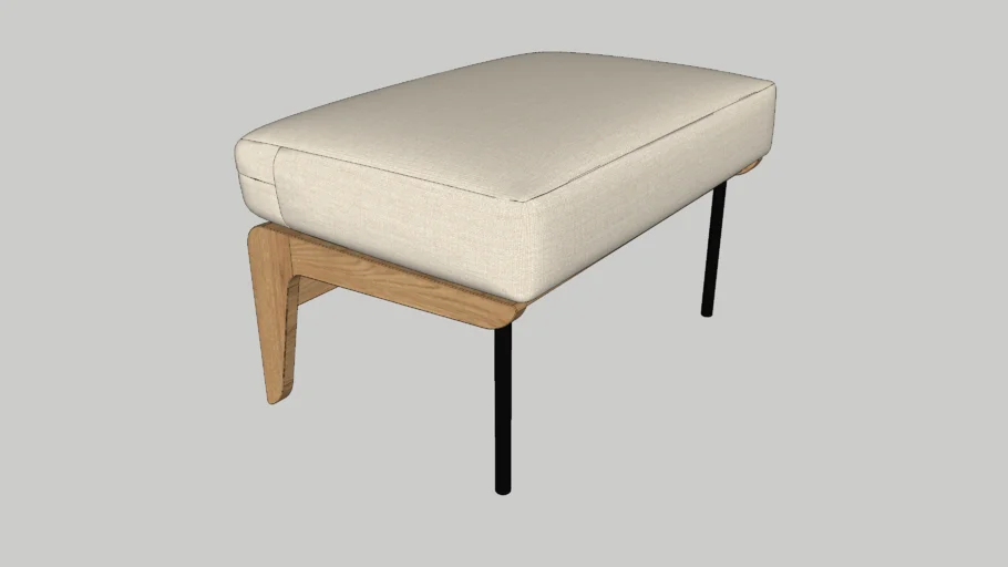 Kinney Ottoman w/Cushion