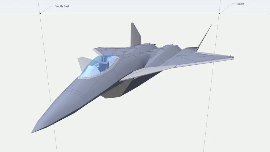 Sketchyphysics Fighter Jet - J-13 Flight Simulation (Model by diasmon)