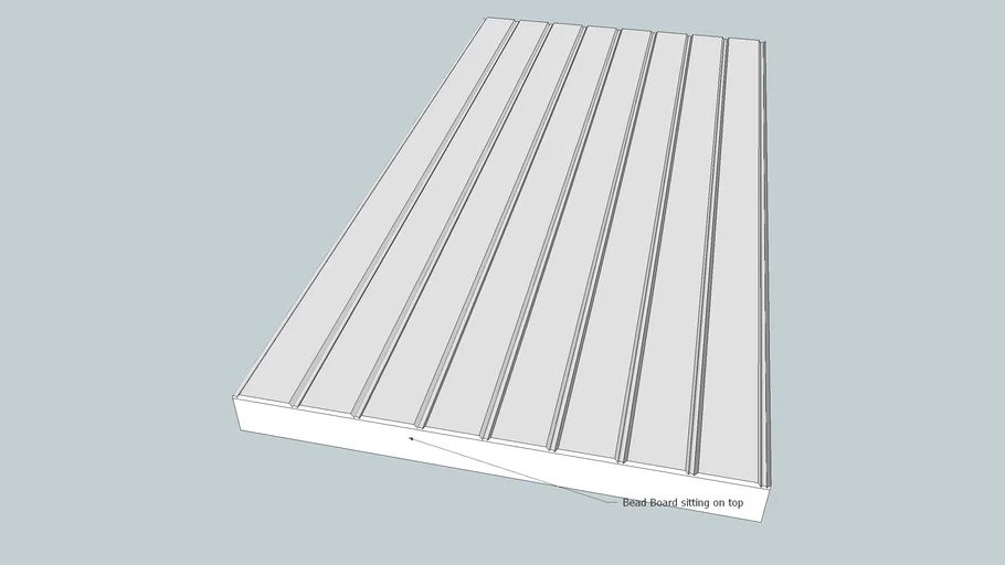 Beadboard sitting on top