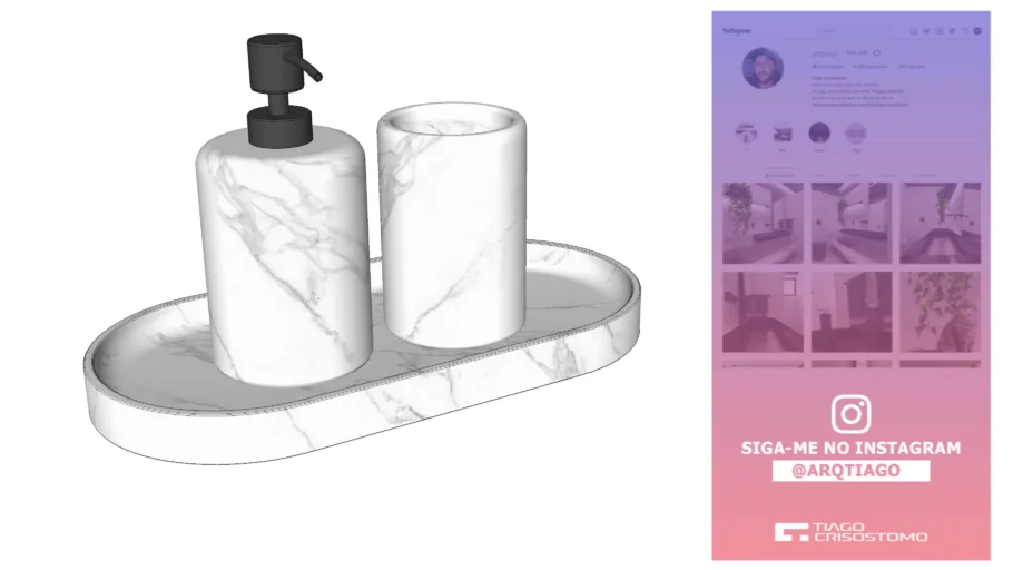 DECOR - Banheiro - Bandeja Copo e Saboneteira - Zara Home