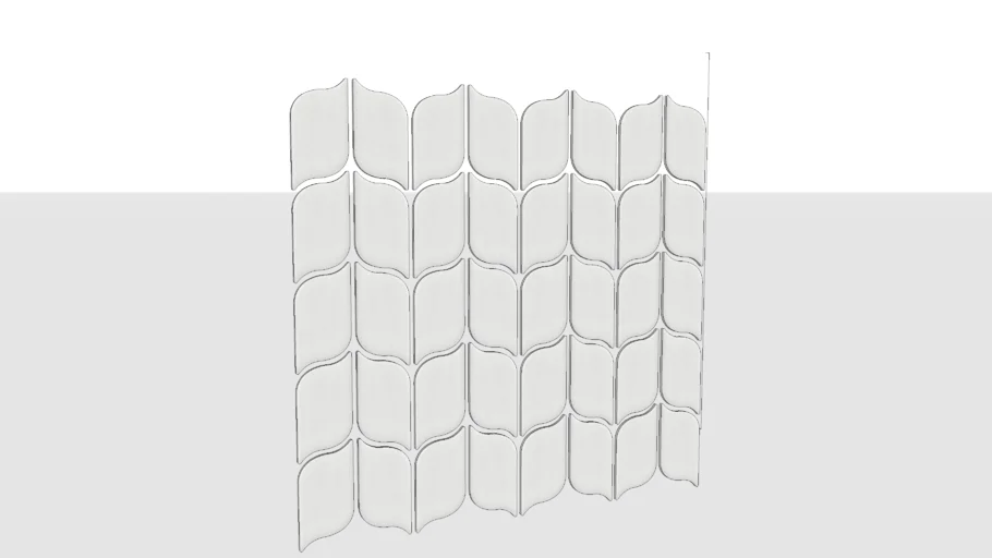 Laura Ashley Leaf White Porcelain Mosaic Wall and Floor Tile