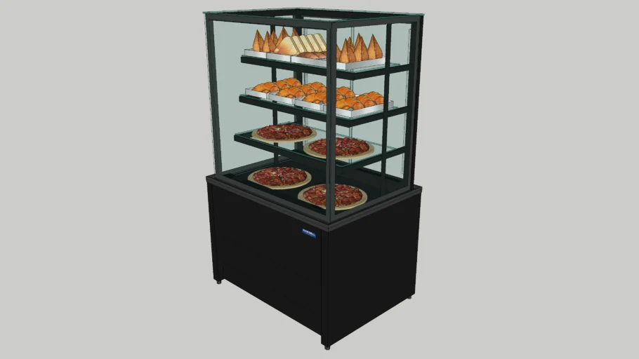 MAKSELL VITRINE PADARIA MODELO CRISTAL 800 ESTUFA