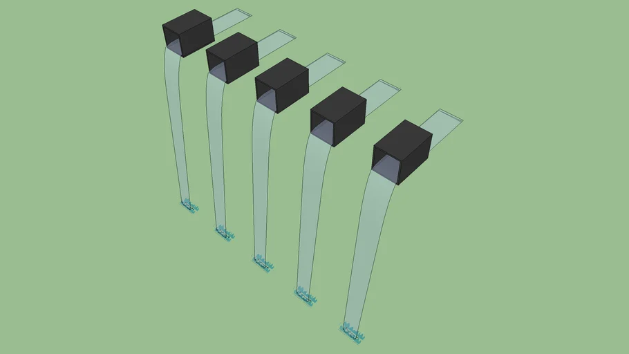 Black Square Box Scuppers