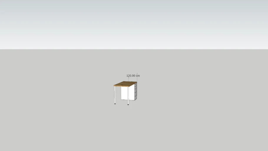 Ikea alex table 120x60 | 3D Warehouse