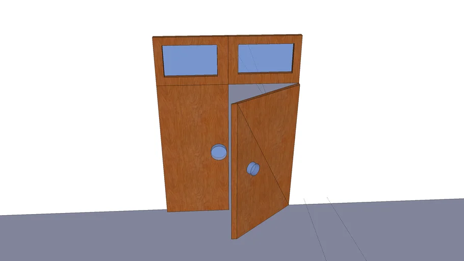 Wooden front/back Door
