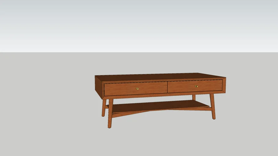 West Elm - Mid-Century Storage Coffee Table