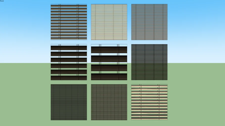 Venetian Window Blinds Set 01 (2D Transparent)