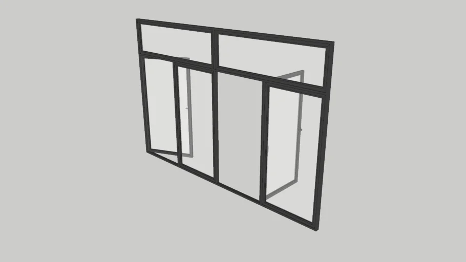 Window with black frame | Окно с черной рамой