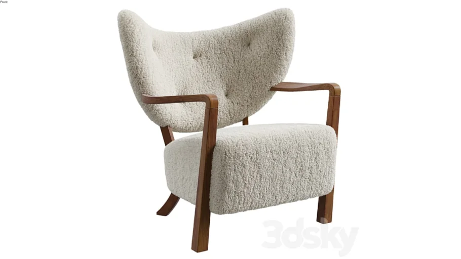 &Tradition Wulff Armchair 3dsky