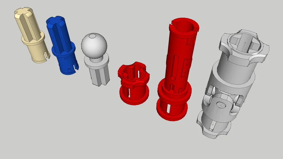 LEGO TECHNIC - Axle and cross connectors