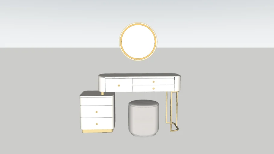 Modern makeup table 