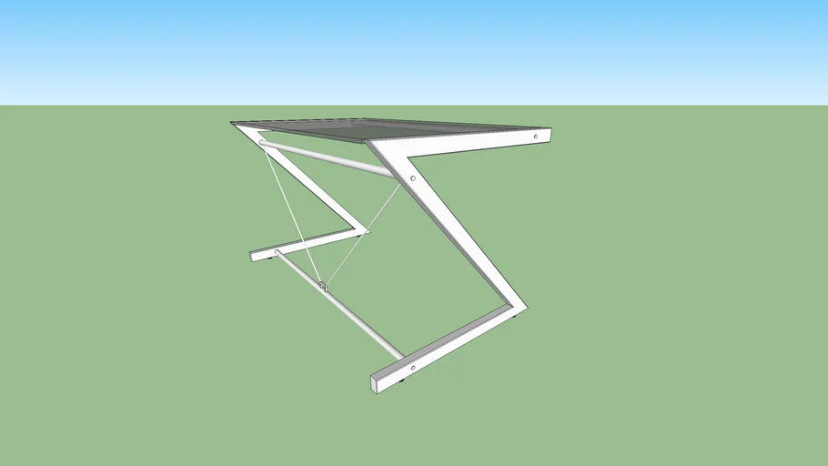 Modern glass desk / nowoczesne szklane biurko / z-line