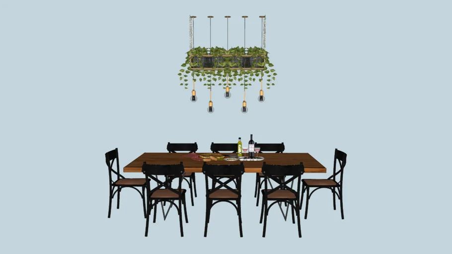 Mesa de jantar rústica