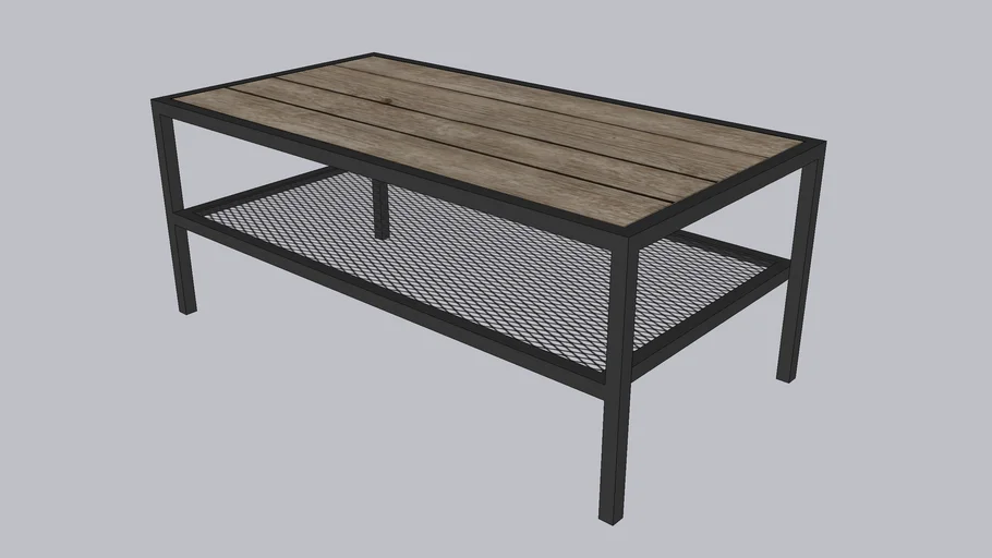 Mesa de centro estilo industrial