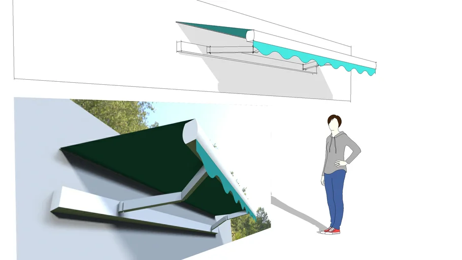 folding arm awning