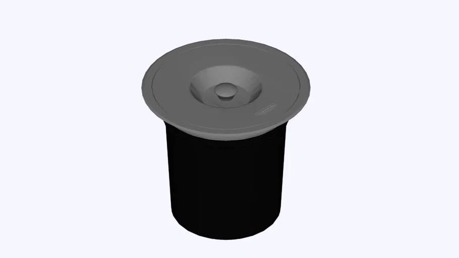 Lixeira de Embutir Tramontina Clean Round em Aço Inox com Balde Plástico 5L_Decor
