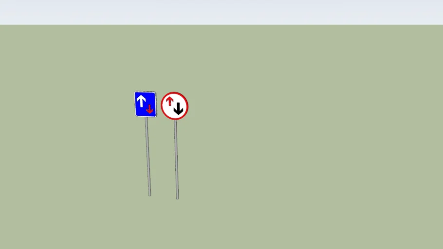 UK Priority Road Signs