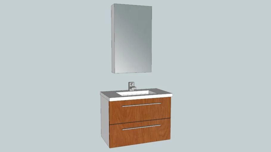 Armario lavabo 2 cajones