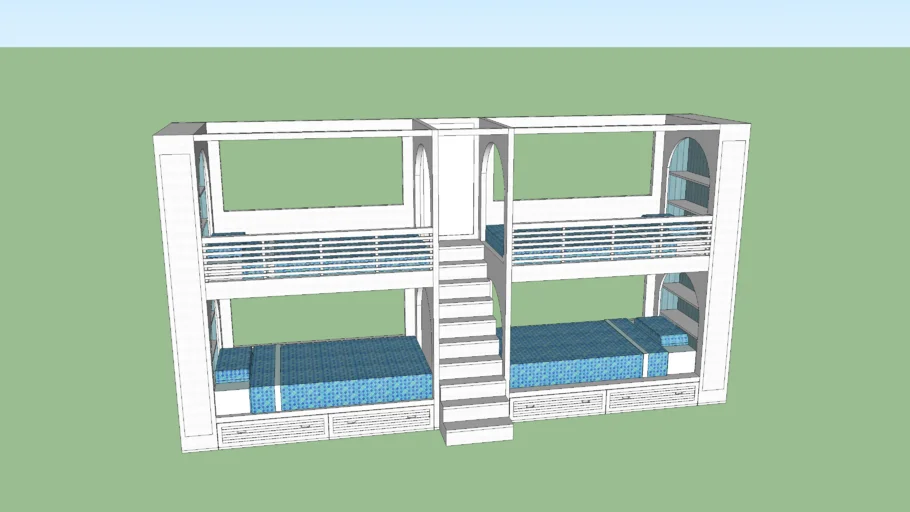 Four-Twin Bunk Bed