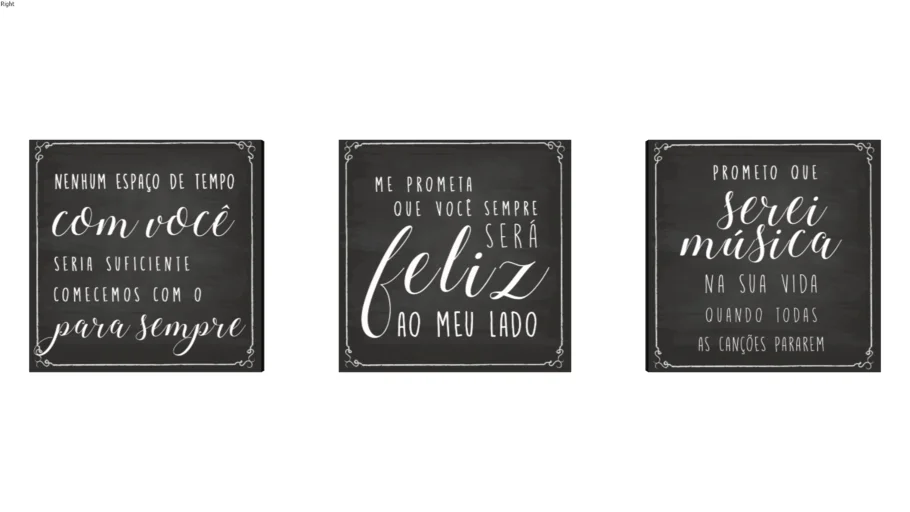 Quadros: Kit Chalkboard Mini - Ao seu lado