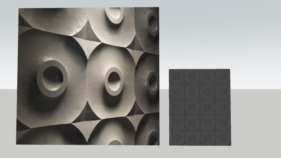 Plastic molds 3D plastic decorative wall panels "Target"