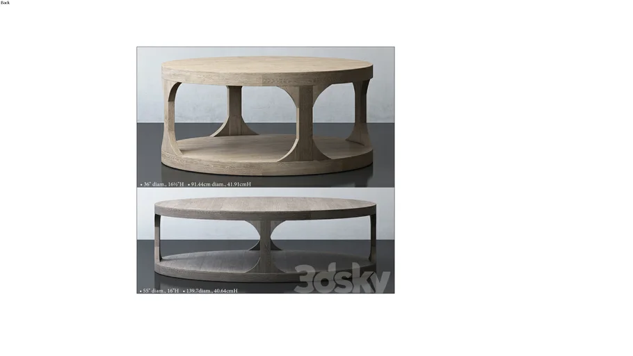 MARTENS ROUND COFFEE TABLE