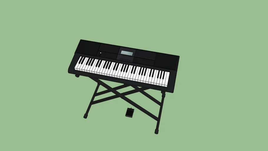 Keyboard set (Casio CT-X700 + Unbranded X-stand + Yamaha damper pedal)