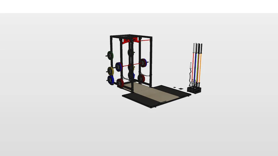 DEADLIFT PLATFORM With Squat rack (ROGUE)