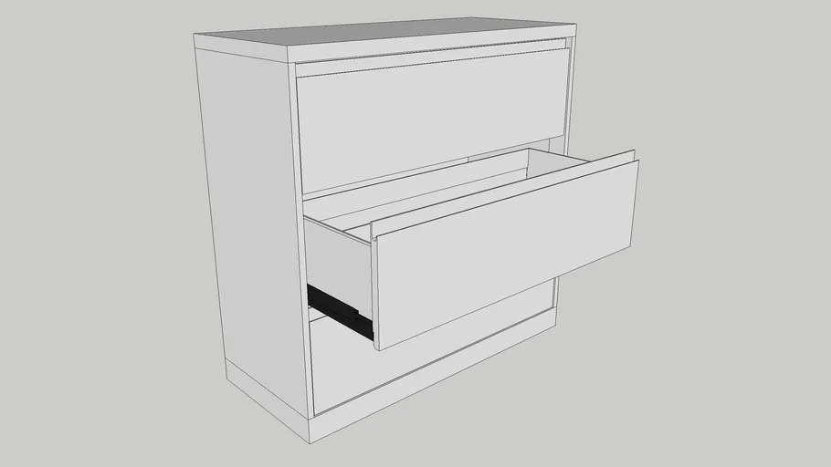 Steelcase Filing Cabinet-3 Drawer