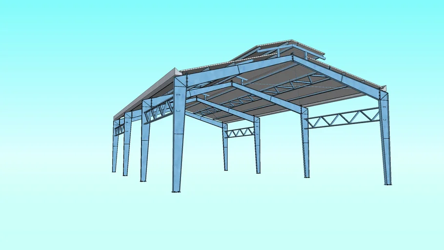 Nave industrial a 2 aguas