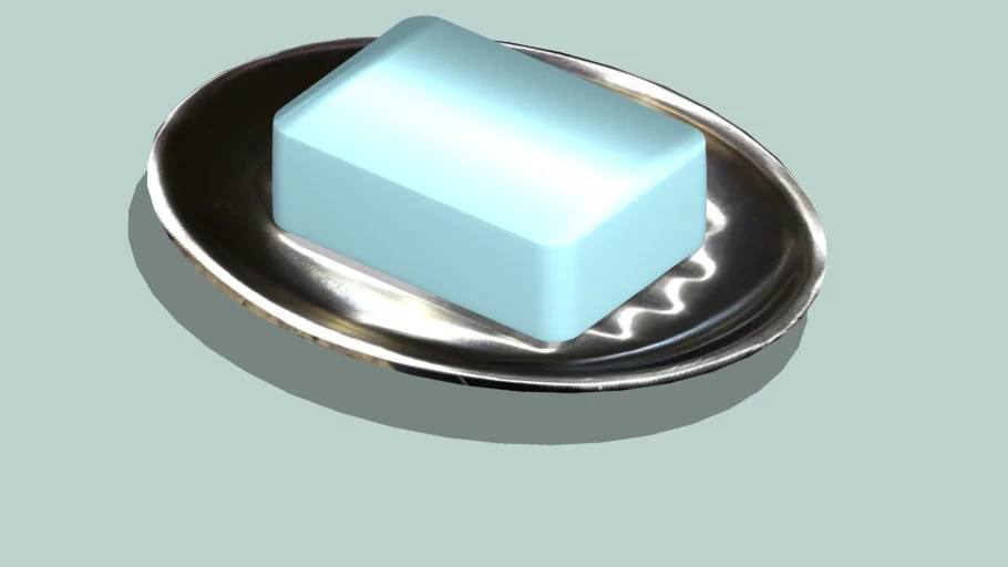 3D Soap Dish - Stainless 02