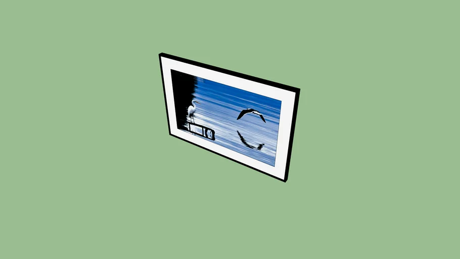 QUADRO GRANDE  - AZUL BIGUÁ
