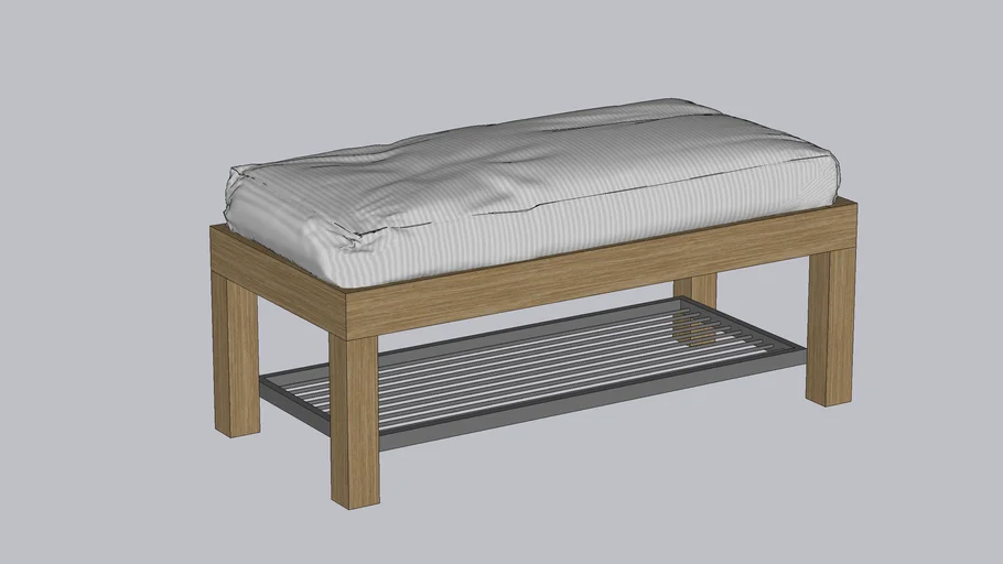 Lucy Mango & Steel Storage Bench - Pottery Barn
