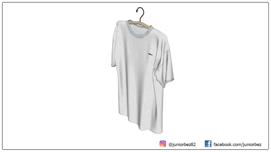 Camiseta Lacoste com cabide