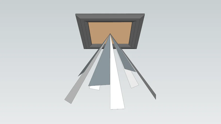 CEILING LIGHT 3 (RECTANGLE) (CHATTELS DESIGN)