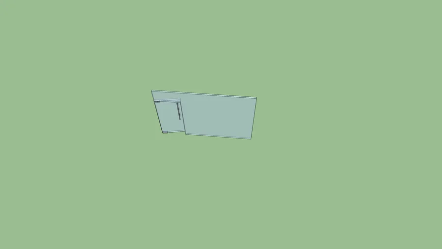 vidrio templado con puerta
