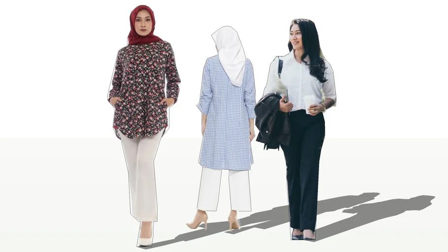 Karyawati , pekerja kantoran.