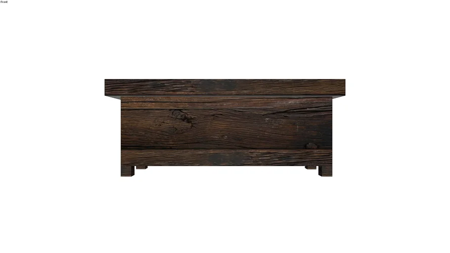 WOODEN BOX MADE FROM RAILWAY SLEEPERS (storage) by Dala Decor