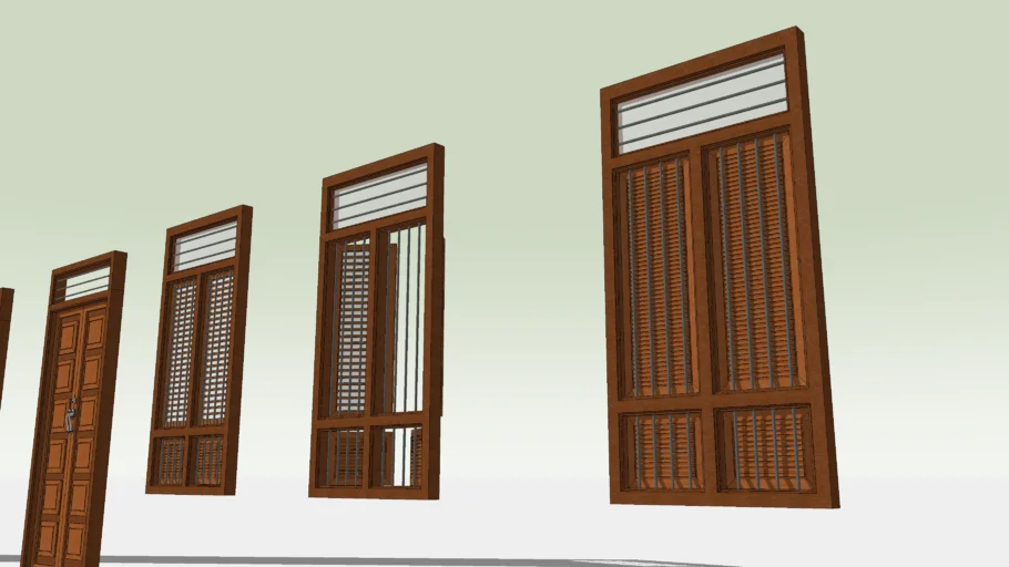 classic door window