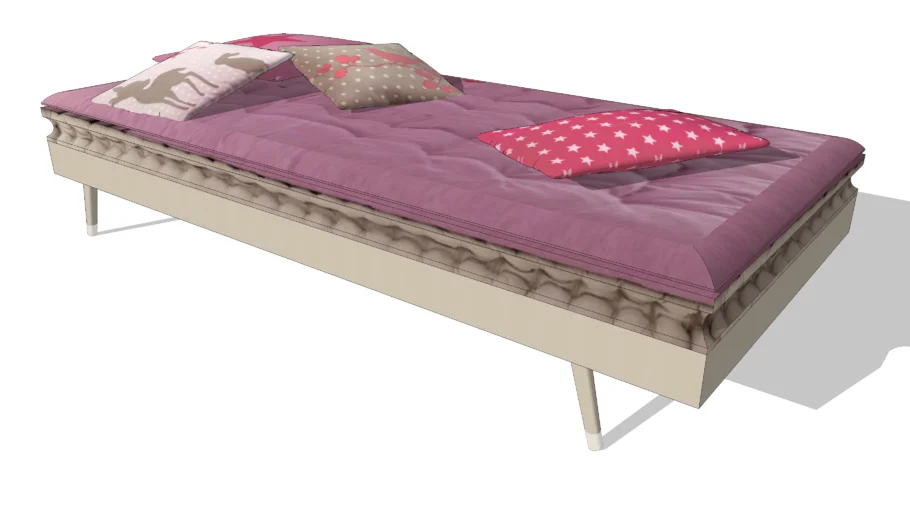 Lit enfant vintage SIXTIES, Maisons du monde, réf 135110, prix 198.00€
