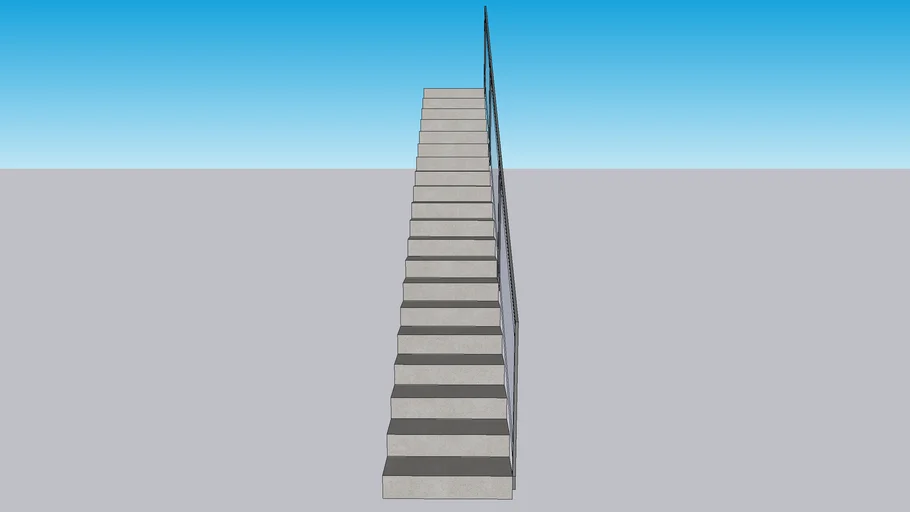 Escalera sencilla de obra
