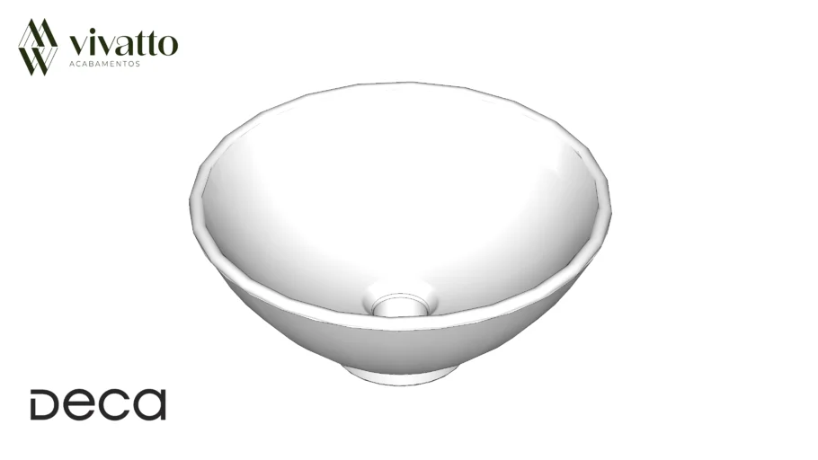 Cuba De Apoio Redonda 35cm Linha L - Deca Louças