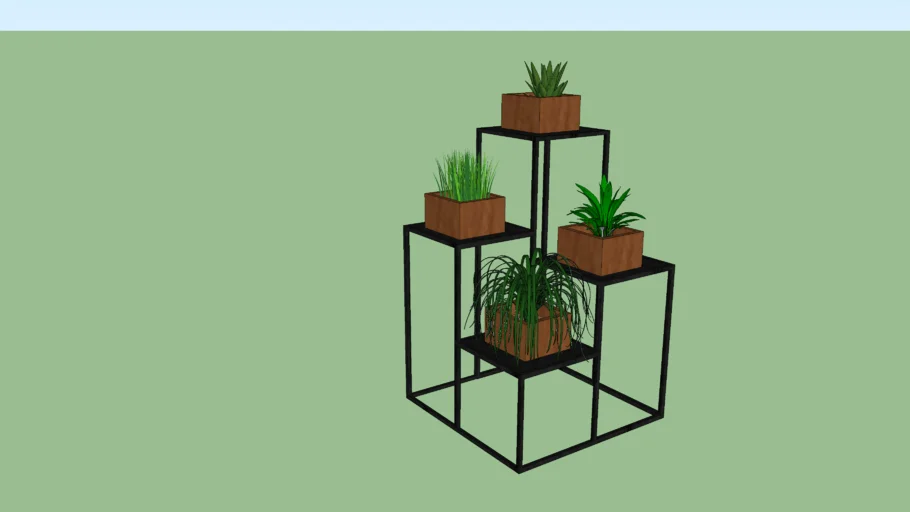Suporte +Vasos de Plantas