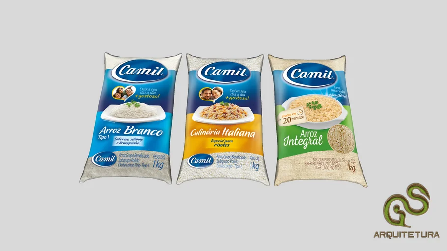 Arroz Camil - pacotes 1kg