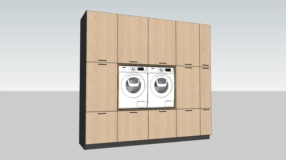 washing machine cabinet cupboard