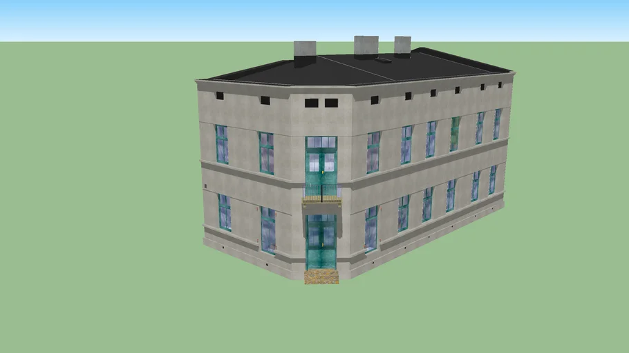 Old corner tenement house