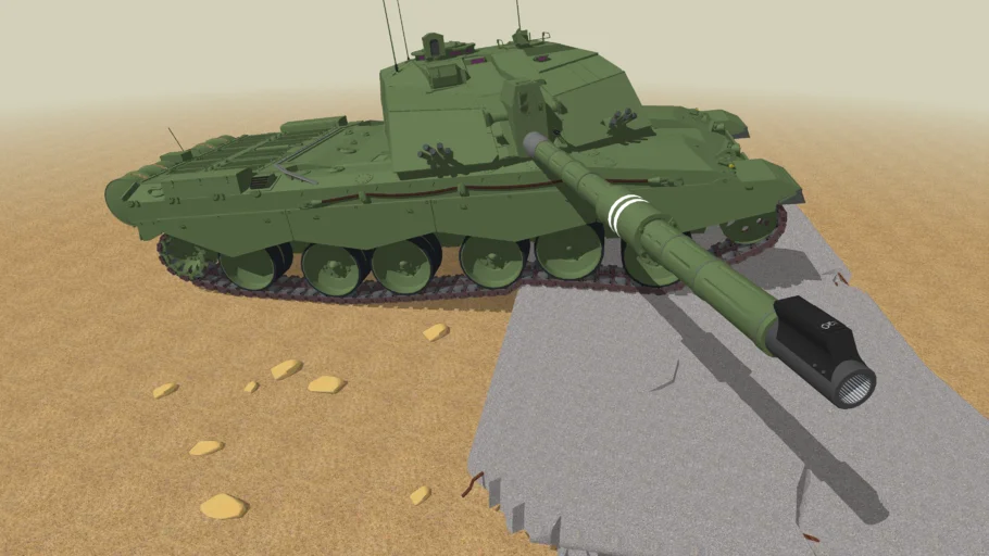 Challenger 2 British Tank (higly detailed)
